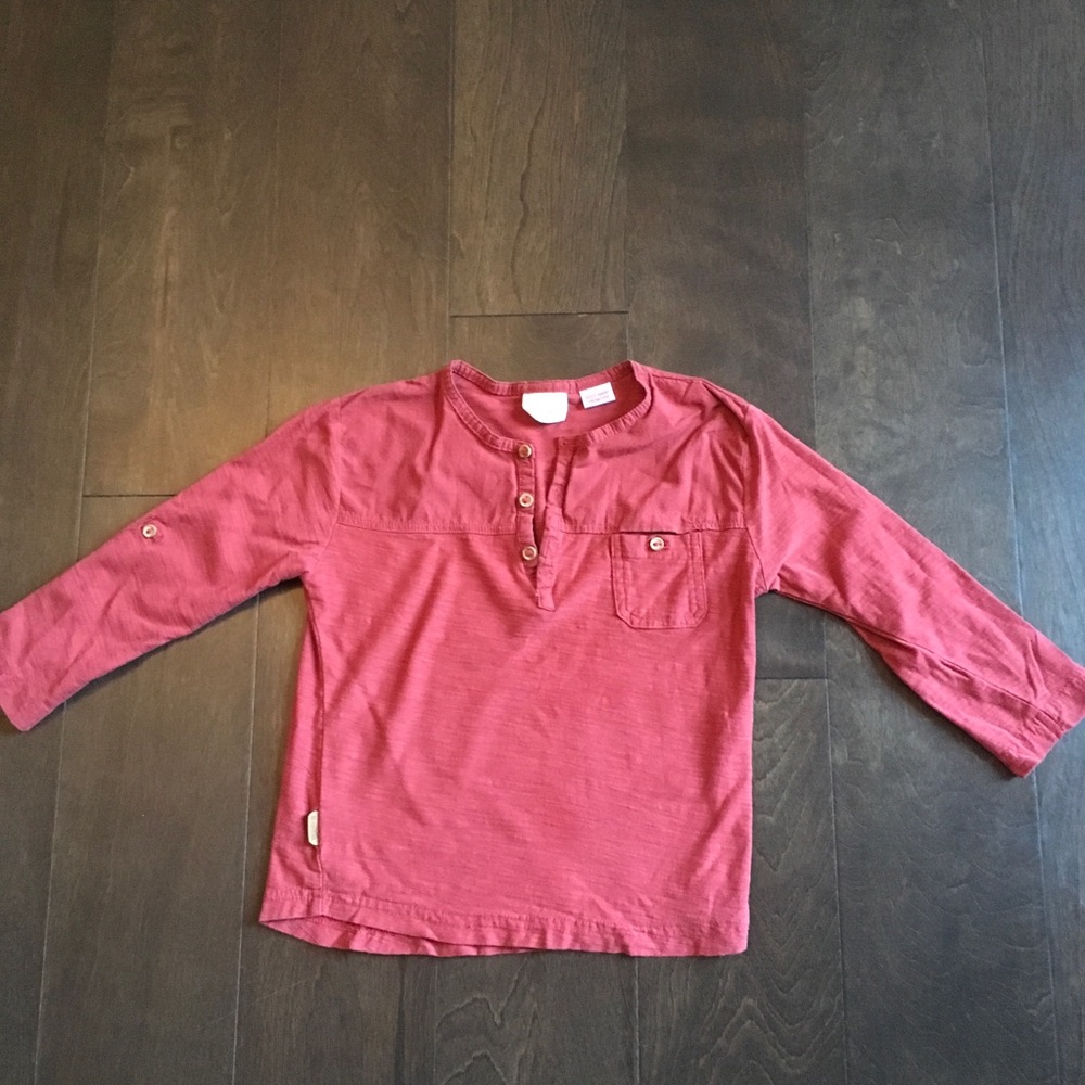 Zara Baby Boy Long Sleeve Red Tee